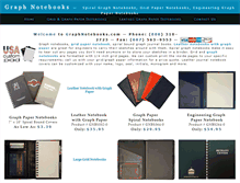 Tablet Screenshot of graphnotebooks.com